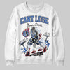 Jordan 1 Low Travis Scott x Fragment DopeSkill Sweatshirt Cant Lose Graphic Streetwear - White 