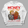 Red Sneakers DopeSkill Long Sleeve T-Shirt MOMM Graphic Streetwear - WHite