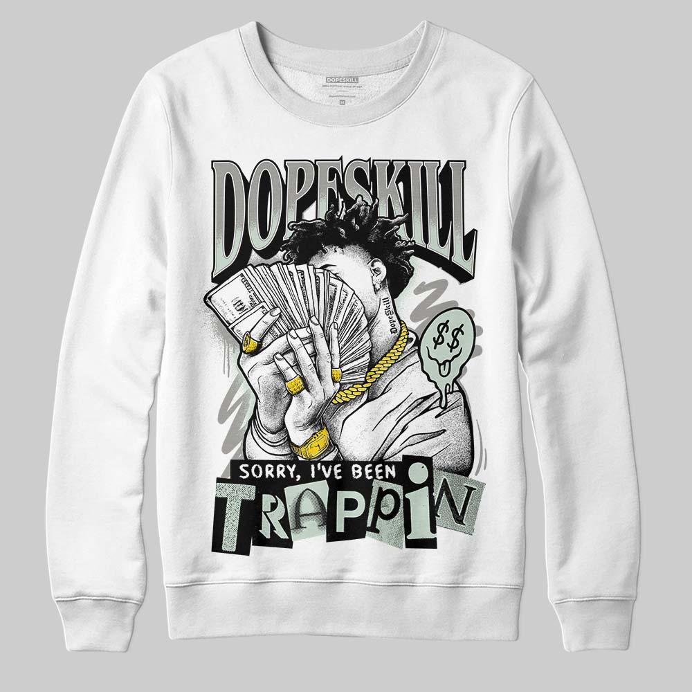 Jordan 1 Retro Low OG Year of the Snake (2025) DopeSkill Sweatshirt Sorry I've Been Trappin Graphic Streetwear - White