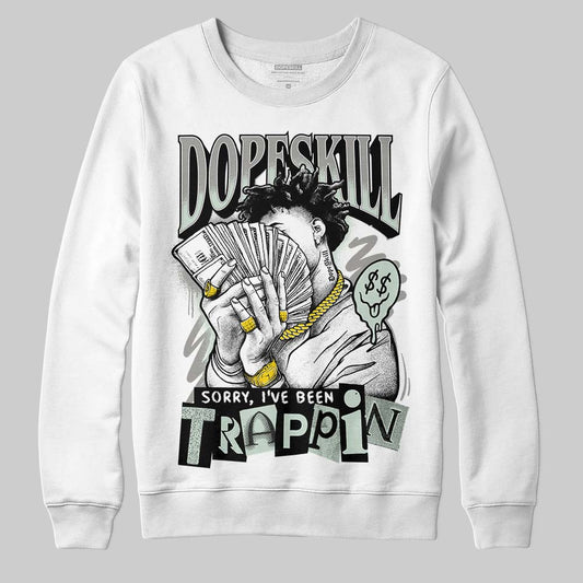 Jordan 1 Retro Low OG Year of the Snake (2025) DopeSkill Sweatshirt Sorry I've Been Trappin Graphic Streetwear - White