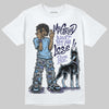 University Blue Sneakers DopeSkill T-Shirt My Grind Won't Let Me Lose Graphic Streetwear - White