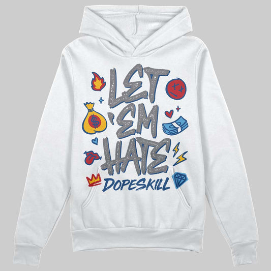 Jordan 9 Retro 'Flint Grey' 2026 DopeSkill Hoodie Sweatshirt Let 'em Hate Graphic Streetwear - White 