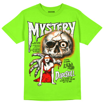 Neon Green Sneakers DopeSkill Neon Green T-Shirt Mystery Ghostly Grasp Graphic Streetwear