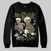 Jordan 3 “Medium Olive” aka “Family Affair” DopeSkill Sweatshirt No Risk No Story Graphic Streetwear - Black