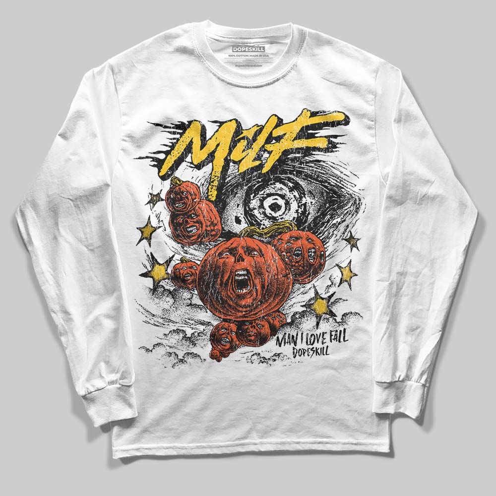 Yellow Sneakers DopeSkill Long Sleeve T-Shirt MILF Graphic Streetwear - White