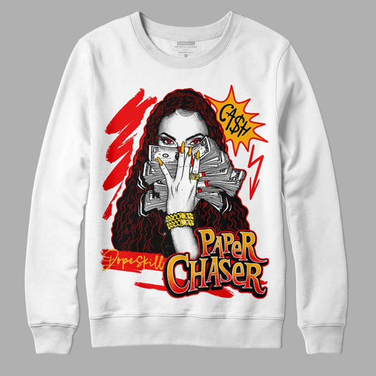 Red Sneakers DopeSkill Sweatshirt NPC Graphic Streetwear - White