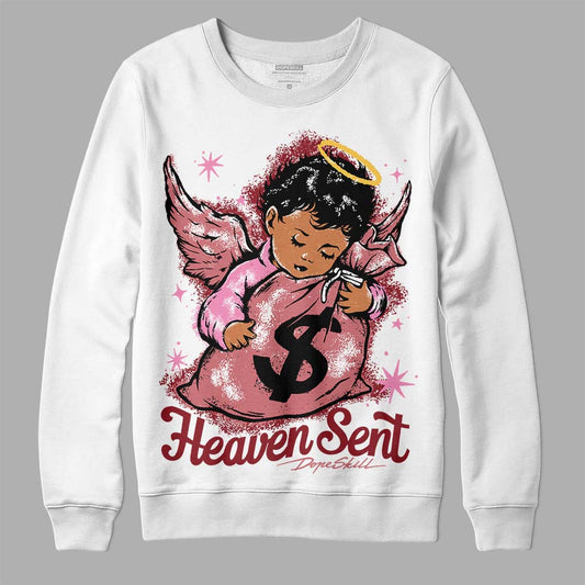 Valentine's Day Collection DopeSkill Sweatshirt Heaven Sent Graphic Streetwear - White