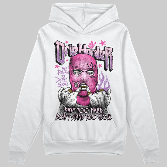 Pink Sneakers DopeSkill Hoodie Sweatshirt Drip Harder Graphic Streetwear - White