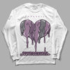 Jordan 2 “Mauve/Off-Noir” DopeSkill Long Sleeve T-Shirt Juneteenth Heart Graphic Streetwear - White 