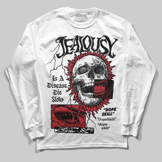 Jordan 14 Golf “Last Shot” DopeSkill Long Sleeve T-Shirt Jealousy Graphic Streetwear - White