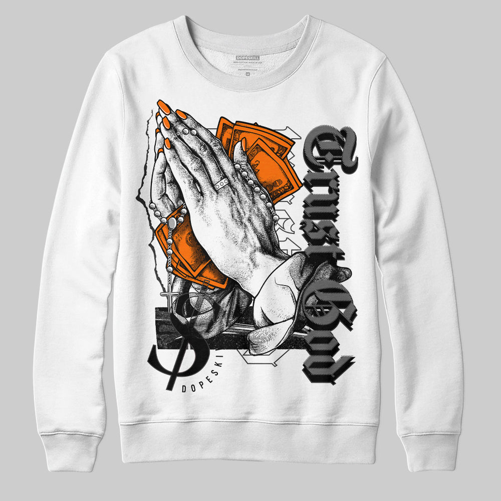 Jordan 3 Retro 'Fear Pack' DopeSkill Sweatshirt Trust God Graphic Streetwear - WHite 