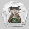 Jordan 1 High OG “Fir” (Pro Green) DopeSkill Long Sleeve T-Shirt Rich Youth Graphic Streetwear - White