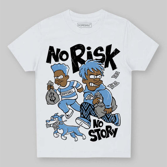 Jordan 12 Retro 'Melo' DopeSkill Toddler Kids T-shirt No Risk No Story Graphic Streetwear - White