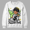 Jordan 5 Green Bean DopeSkill Sweatshirt Heaven Sent Graphic Streetwear - White