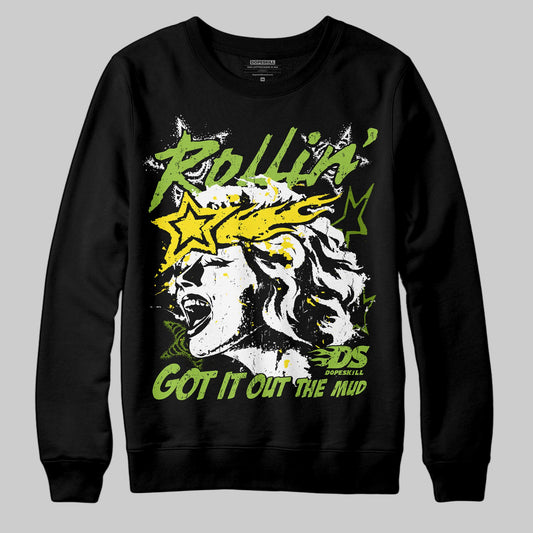 Green Sneakers DopeSkill Sweatshirt Got It Out The Mud Graphic Streetwear - black