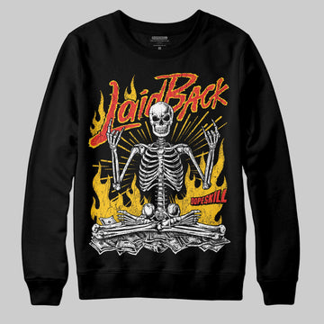 Yellow Sneakers DopeSkill Sweatshirt Laid Back Graphic Streetwear - Black