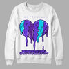 Jordan 6 "Aqua" DopeSkill Sweatshirt Juneteenth Heart Graphic Streetwear - White 