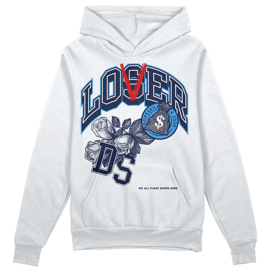 Jordan Spiz’ike Low “White/Obsidian” DopeSkill Hoodie Sweatshirt Loser Lover Graphic Streetwear - WHite