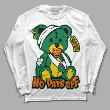 Green Sneakers DopeSkill Long Sleeve T-Shirt Hurt Bear Graphic Streetwear - White 