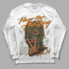 Jordan 5 "Olive" DopeSkill Long Sleeve T-Shirt Never Stop Hustling Graphic Streetwear - White 