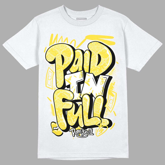 Jordan 11 Low 'Yellow Snakeskin' DopeSkill T-Shirt New Paid In Full Graphic Streetwear - White