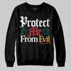 Jordan 3 Mexico 'El Vuelo' DopeSkill Sweatshirt Protect Me From Evil Graphic Streetwear - Black