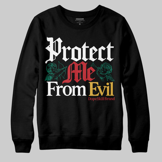Jordan 3 Mexico 'El Vuelo' DopeSkill Sweatshirt Protect Me From Evil Graphic Streetwear - Black