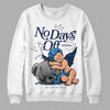 Jordan 3 "Midnight Navy" DopeSkill Sweatshirt New No Days Off Graphic Streetwear - White 