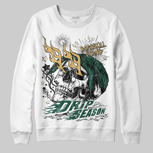 Jordan 1 High OG “Fir” (Pro Green) DopeSkill Sweatshirt Drip Season Graphic Streetwear - White