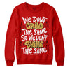 Red Sneakers DopeSkill Red Sweatshirt Grind Shine Graphic Streetwear 