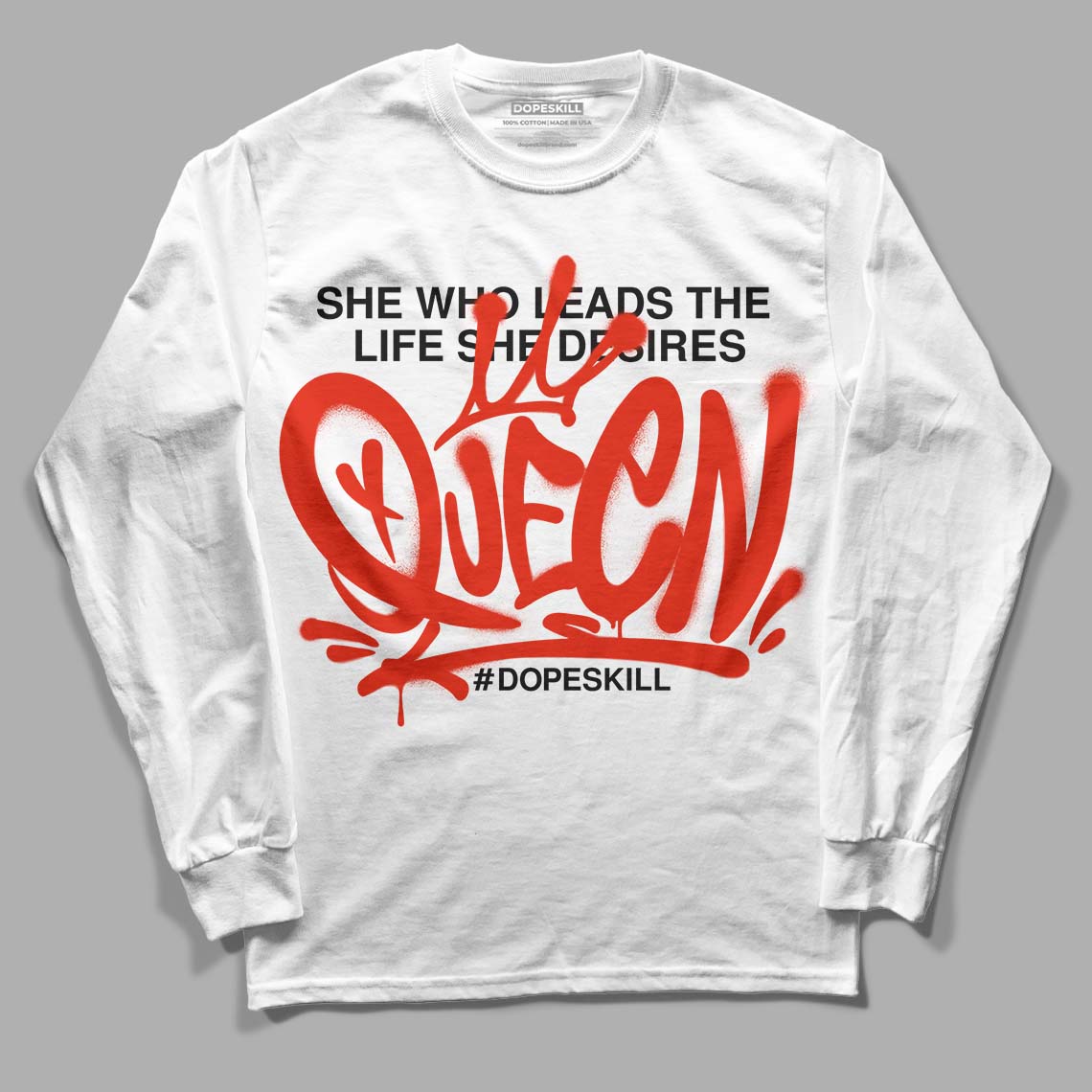 Jordan 6 Retro Toro Bravo DopeSkill Long Sleeve T-Shirt Queen Graphic Streetwear - White