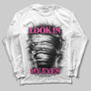 Pink Sneakers DopeSkill Long Sleeve T-Shirt Look In My Eyes Graphic Streetwear - White