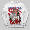 Jordan 1 High OG Rare Air “Cinnabar” DopeSkill Long Sleeve T-Shirt Stay It Busy Graphic Streetwear - White