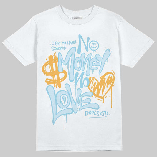 Vans Knu Stack Vintage Satin Dream Blue DopeSkill T-Shirt NNo Money No Love Typo Graphic Streetwear - White