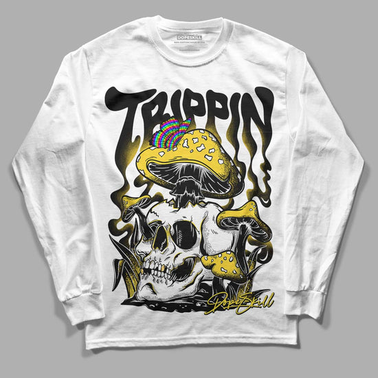 Jordan 4 Tour Yellow Thunder DopeSkill Long Sleeve T-Shirt Trippin Graphic Streetwear - White