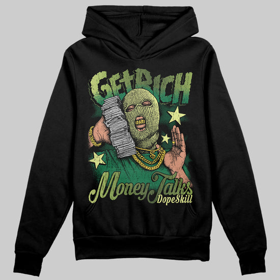 Foamposite Pro 'Pine Green' DopeSkill Hoodie Sweatshirt Get Rich Graphic Streetwear - Black