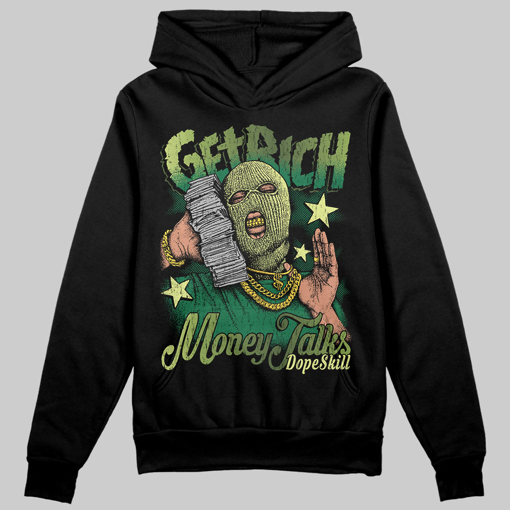 Foamposite Pro 'Pine Green' DopeSkill Hoodie Sweatshirt Get Rich Graphic Streetwear - Black