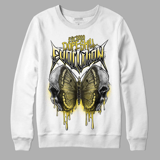 Jordan 11 Low 'Yellow Snakeskin' DopeSkill Sweatshirt DopeSkill Evolution Graphic Streetwear - White