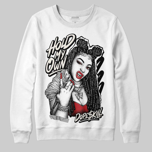 Nigel Sylvester x Jordan 1 Low OG “Nitro” DopeSkill Sweatshirt New H.M.O Graphic Streetwear - White