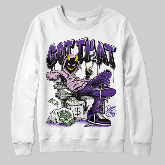 PURPLE Sneakers DopeSkill Sweatshirt Got That Graphic Streetwear - White