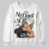 Jordan 3 Retro Black Cat DopeSkill Sweatshirt New No Days Off Graphic Streetwear - White