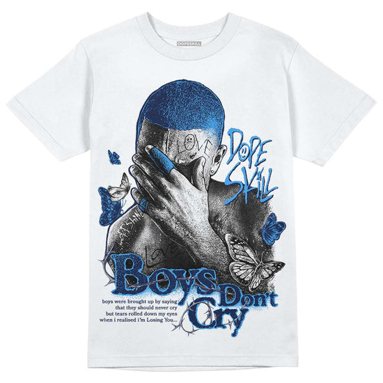 Jordan Spiz’ike Low “White/Obsidian” DopeSkill T-Shirt Boys Don't Cry Graphic Streetwear - White