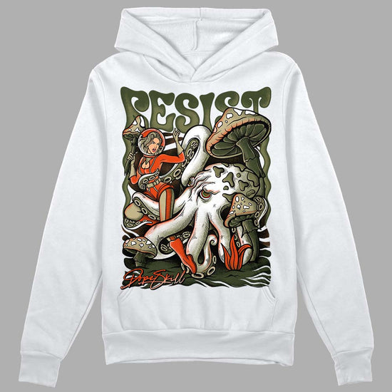 Olive Sneakers DopeSkill Hoodie Sweatshirt Resist Graphic Streetwear - White