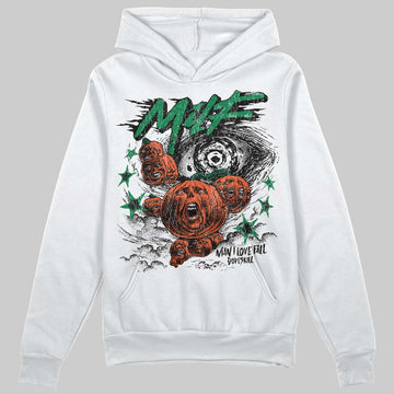 Jordan 5 “Lucky Green” DopeSkill Hoodie Sweatshirt MILF Graphic Streetwear - White