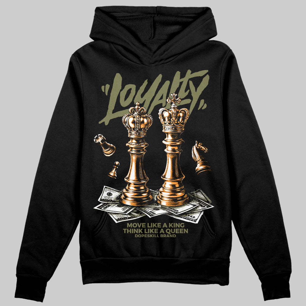 Olive Sneakers DopeSkill Hoodie Loyalty Graphic Streetwear - Black