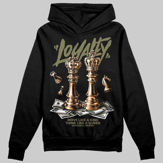 Olive Sneakers DopeSkill Hoodie Loyalty Graphic Streetwear - Black