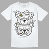 Dunk Low ‘Pure Platinum’ DopeSkill T-Shirt New Double Bear Graphic Streetwear - White