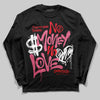 Diesel Pink S - Serendipity Pro-X1 Trainers DopeSkill Long Sleeve T-Shirt No Money No Love Typo Graphic Streetwear - Black