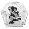 Jordan 1 Low OG “Shadow” DopeSkill Long Sleeve T-Shirt Sneakerhead BEAR Graphic Streetwear - White