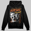 Orange Sneakers DopeSkill Hoodie Fix Your Energy Graphic Streetwear - Black